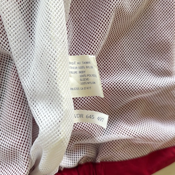Vintage NAUTICA Competition Spellout Windbreaker Jacket Red w/Navy Stripe Detail - Picture 15 of 16